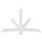 Ekena Millwork Alberta Architectural Grade PVC Gable Bracket, 96"W x 56"H x 6"D x 6"F, 14/12 Pitch GBP096X56X0606ALB00 - alternate 4